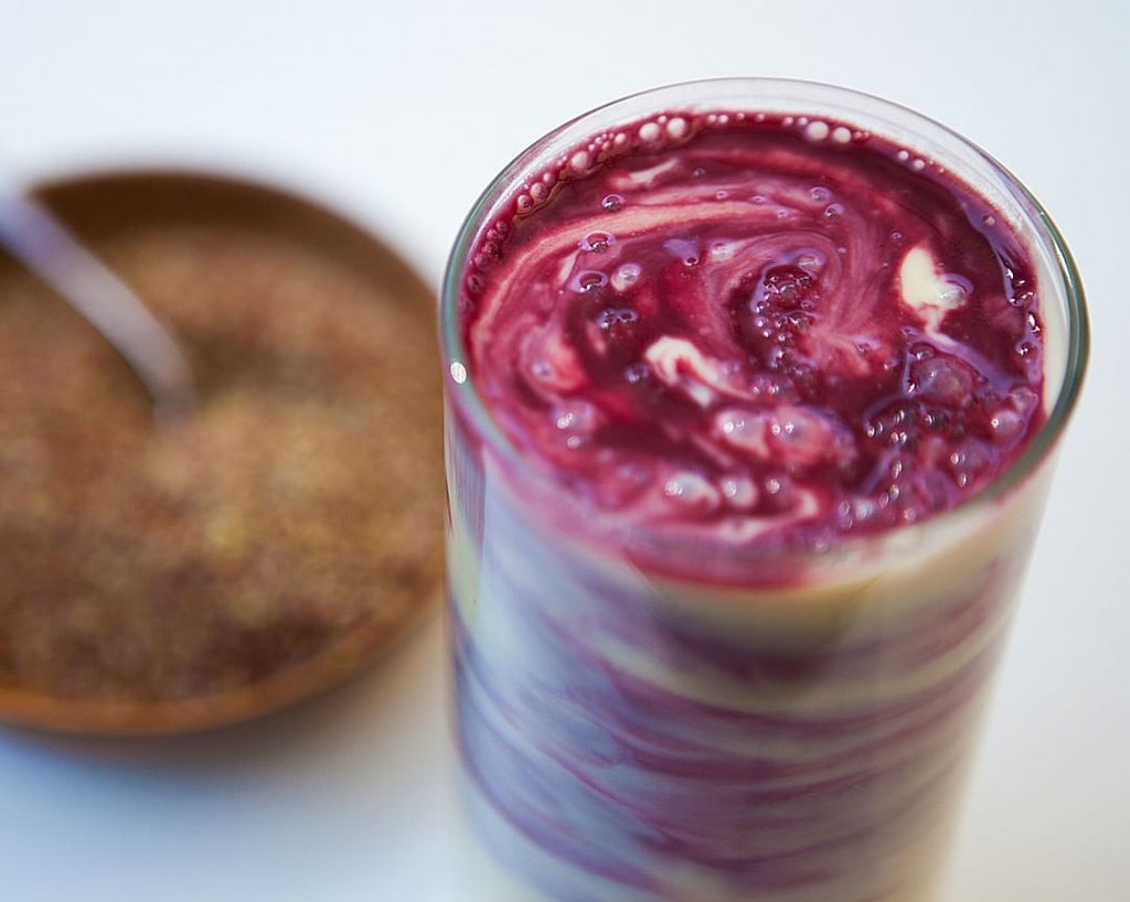 Haskapa and Kefir Sunrise Smoothie