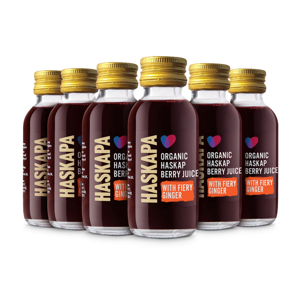 Organic Haskap Berry & Ginger Juice Shots x 6